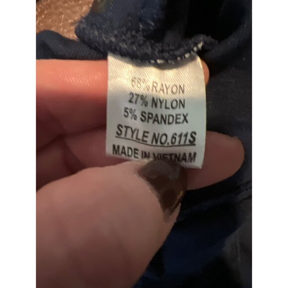 La Bijou Ultra Stretch Navy Skinny Ponte Pants - Picture 6 of 7